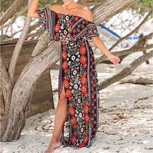 Show Me Your MuMu Colorful Bohemian Skirt Set